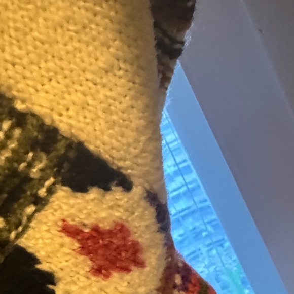 American Eagle Outfitters Cream and Multicolor Crew Neck Sweater - Picture 9 of 9